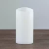 Rustic White LED Pillar Candle, 3x6 in.