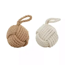 Rustic Woven Rope 2-pc. Door Stopper Set