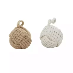 Rustic Woven Rope 2-pc. Door Stopper Set