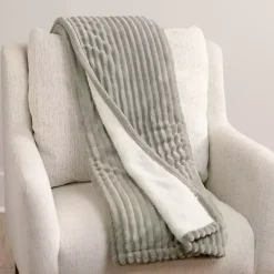 Sage Corduroy Berber Throw