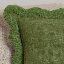 Sage Juna Scalloped Pillow