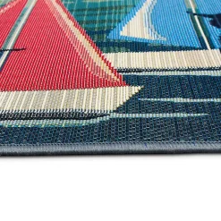 Sailboat Dogs Indoor/Outdoor Accent Rug