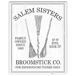 Salem Sisters Broomstick Co. Halloween Wall Art