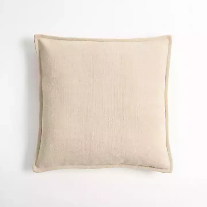 Sand Chenille Throw Pillow