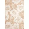 Sand Floral Blooms Outdoor Area Rug, 7x9