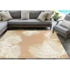 Sand Forest Leaf Indoor/Outdoor Area Rug, 4x7