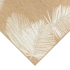 Sand Forest Leaf Indoor/Outdoor Area Rug, 4x7