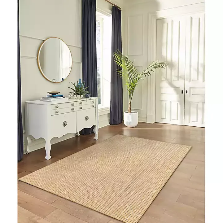 Sand Intertwine Indoor/Outdoor Area Rug, 4x7