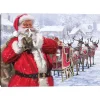 Santa and His Sleigh Canvas Art Print