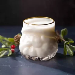 Santa Figural Drinking Glass