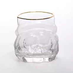 Santa Figural Drinking Glass