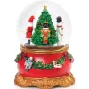 Santa, Nutcracker, Snowman Musical Christmas Dome