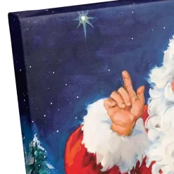 Santa's Lead Reindeer Canvas Art Print