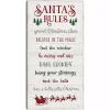 Santa's Rules Framed Canvas Print