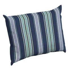 Sapphire Aurora Stripe Outdoor Lumbar Pillow