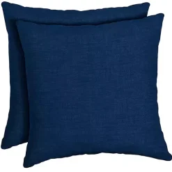 Sapphire Texture Outdoor Pillows, Set of 2