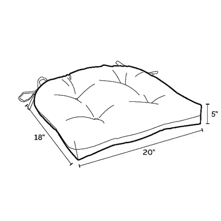 Sapphire Texture 2-pc. Outdoor Wicker Cushion Set