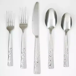 Satin Sand Blossom 20-pc. Flatware Set