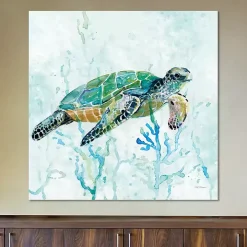 Sea Turtle Swim I Canvas Art Print
