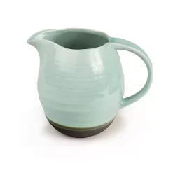 Seafoam and Onyx Serving Pitcher