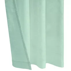 Seafoam Green Boucle Sheer Curtain Panel, 95 in.