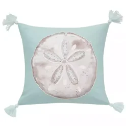 Seaglass Sand Dollar Pillow