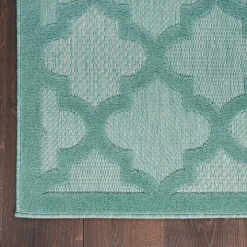 Seaglass Trellis Outdoor Area Rug, 5x7
