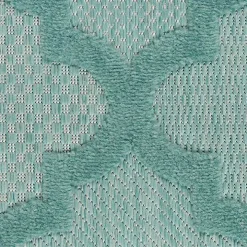 Seaglass Trellis Outdoor Area Rug, 5x7