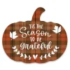 Season to Be Grateful Pumpkin Wall Plaque