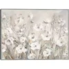 Shades of White Summer Framed Canvas Art Print