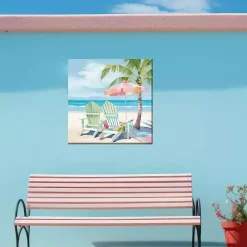 Shady Spot Outdoor Canvas Art Print