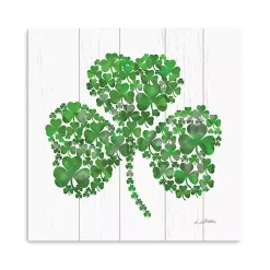 Shamrock Mosaic Canvas Art Print