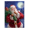 Shh Santa and the Moon Canvas Art Print