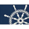 Ship Wheel Scatter Rug