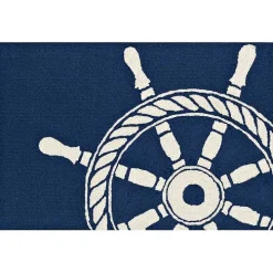 Ship Wheel Scatter Rug
