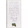 Silent Night Christmas Canvas Wall Plaque