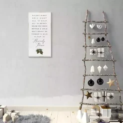 Silent Night Christmas Canvas Wall Plaque