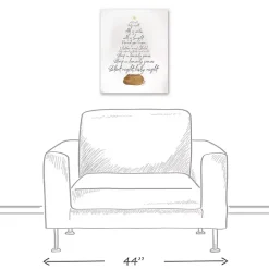 Silent Night Tree Canvas Art Print