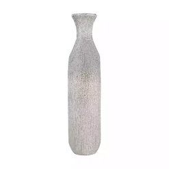 Silver Beaded Cut Out Vase