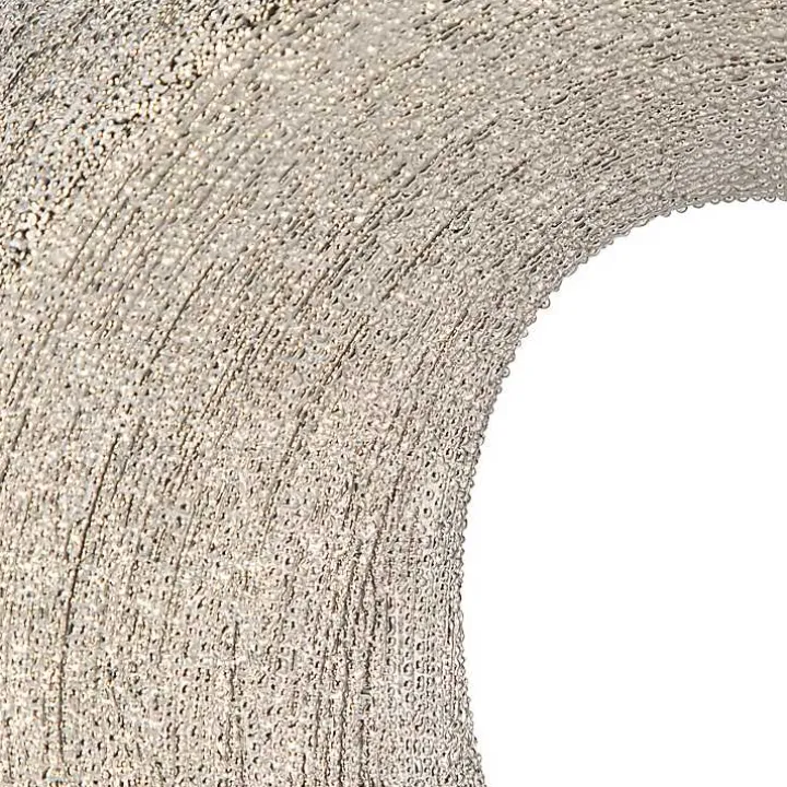 Silver Beaded Cut Out Vase