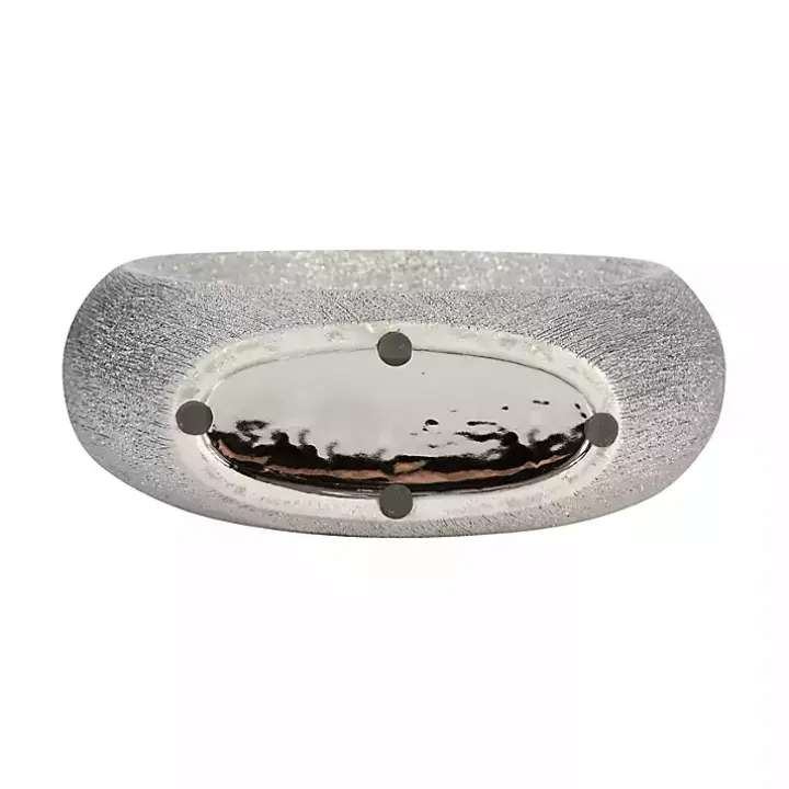 Silver Beaded Cut Out Vase