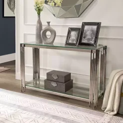 Silver Beaded Cut Out Vase