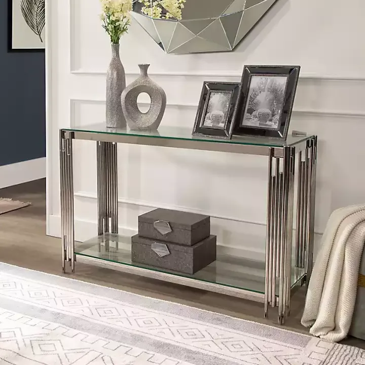 Silver Beaded Cut Out Vase