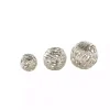 Silver Cut-Out Metal Orbs, Set of 3