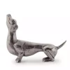 Silver Dachshund Figurine