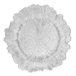 Silver Elegance Starburst Chargers, Set of 4