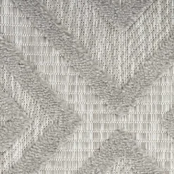 Silver Gray Diamond Indoor/Outdoor Area Rug, 4x6