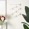 Silver Hanging Glass Votive Wall Plaque
