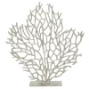 Silver Metallic Coastal Branch Statue