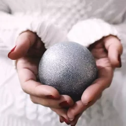 Silver Shatterproof Ball Ornaments, Set of 32
